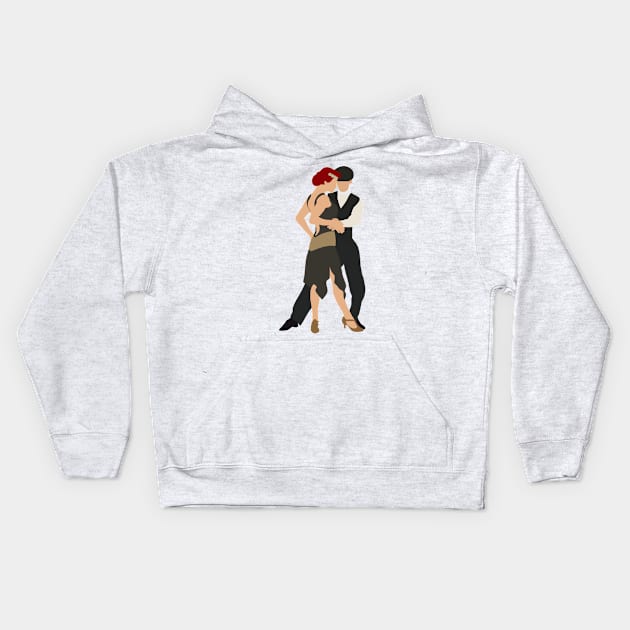 Joe and Dianne Argentine tango Kids Hoodie by scooptroop